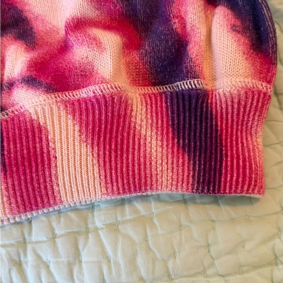 NATURAL LIFE Tie-Dye Crewneck Sweater in Pink, Purple, Brown, Navy - Picture 5 of 7
